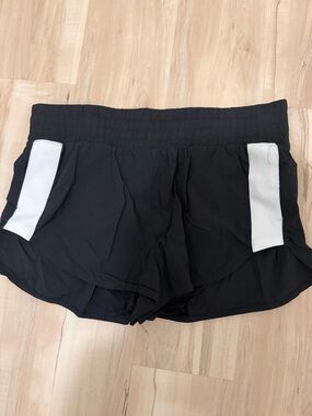 JoyLab Women’s Black Athletic Shorts with White Trim